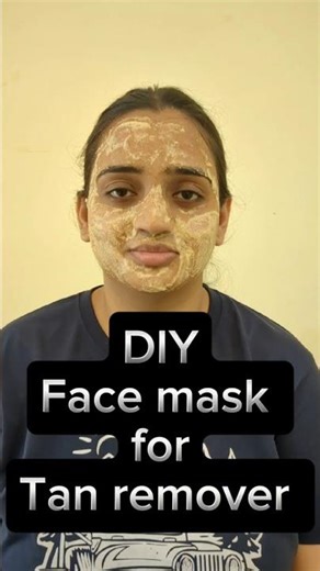 DIY Face Mask for Tan Removal 🌸 | Besan + Curd + Cinnamon #beauty #diy #trending #skincare #viral