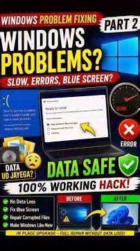 🚀 Fix Windows Errors & BSOD Without Losing Your Data! #trending #1million #viralvideo #windows