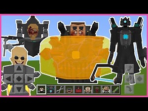 Skibidi Toilet v20.3 RILIS TELUR -Man ADDON UPDATE in MINECRAFT PE