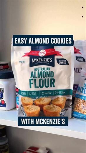 649K views · 790 reactions | These Easy Almond Cookies are chewy and delicious  This simple, sweet treart is perfect for any occasion, and the recipe is now available on our website  | McKenzie's Foods | Facebook