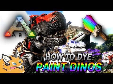 How to Dye Paint / Color your Dinos! - ARK Survival Evolved