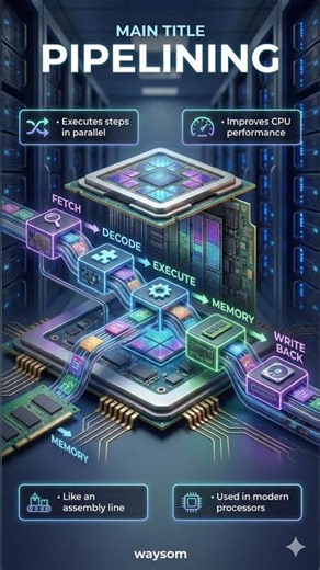 How Do CPUs Run Instructions Faster? 🚀⚙️ #Pipelining #education #learn #computerarchitecture #facts