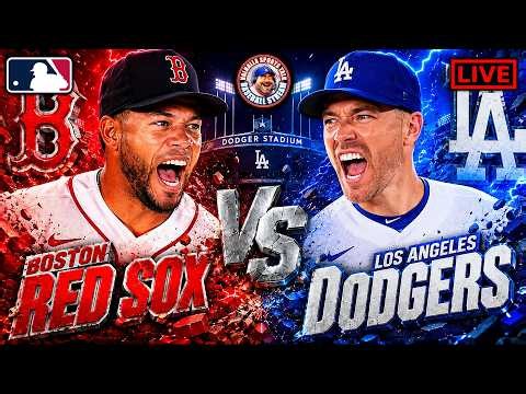 ⚾ Dodgers vs Red Sox LIVE | MLB Watch Party |Play-by-Play & Reactions