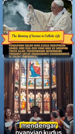 13K views · 881 reactions | why is there a fragrance during Mass?? What is the meaning of incense in Catholicism? kenapa ada wangi wangian saat Misa ?? #dupa #katolik #paus #yesus #virals #globalnews #world | Ana Bernadectha Sihombing | Facebook