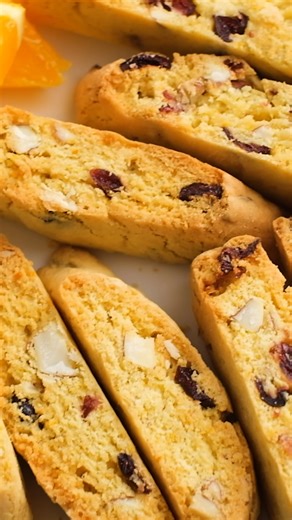 These homemade biscotti are crisp on the edges and soft in the center. My biscotti recipe includes 4 flavor variations and this cranberry orange almond one is a favorite! | Kristine's Kitchen | Facebook