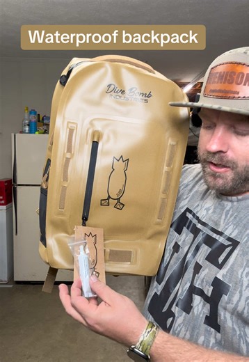 The waterproof backpack by @Dive Bomb Industries #backpack #outdoorsman #divebombindustries #waterproofbag #waterproof