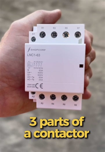Every contactor has 3 essential parts and knowing them helps you install, troubleshoot, and select the right one. 1. Coil It’s the control center. When energized, it magnetically activates the contactor and switches power ON or OFF. 2. Contacts These handle the real work. They open or close the electrical circuit to control motors, HVAC systems, or lighting. 3. Terminals Your connection points for line and load wiring. Precision here means safe, reliable performance. At Contactor Depot, we help 