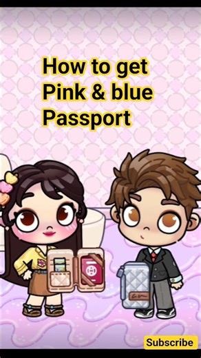 (Pink & Blue passport tutorial ❤️🔥)#avatarworld#pazu#viral#fyp #subscribe#shorts#trending#funny#edit