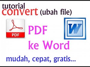 cara mudah convert file pdf ke ms word atau docx dan doc