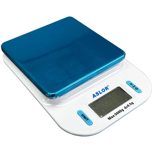 Electric Kitchen Scale 5Kg Digital Food Scale with LCD Display Tare Function Precise 0.5g Increments Stainless Platform