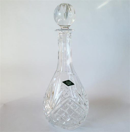 Vintage Crystal Decanter by Shannon Crystal - Etsy