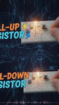 Pull-down and Pull-up Resistors #shorts #electronics