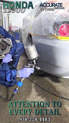 Damage Repair and Paint Refinishing on a Honda S2000