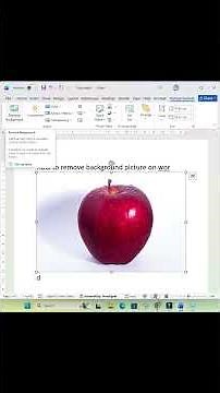 How to remove image backgounds in microsoft word#word