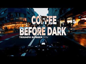 Chasing light in Bucharest: a Triumph Bonneville Bobber dusk POV ride to the coffeeshop