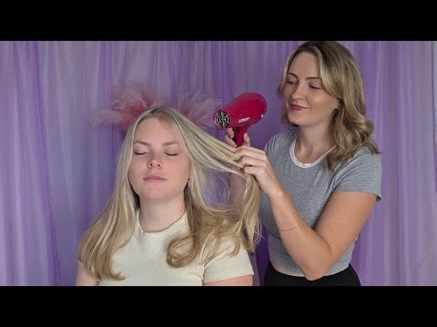 ASMR Perfectionist Hairwash, Blowdry and Blowout Hairstyle | Shampoo & Conditioner Spa Compilation
