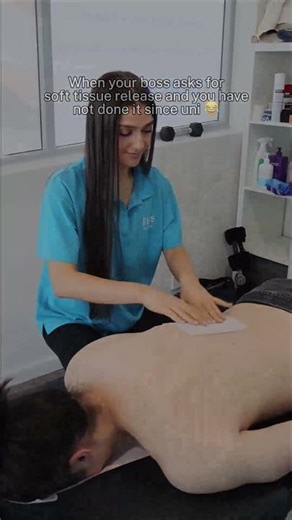 When your boss asks for soft tissue release and you have not done it since uni 😂