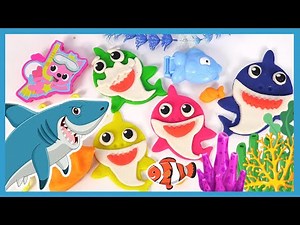 Learn Sea Animals Sharks and Colors with Play Doh Baby Shark