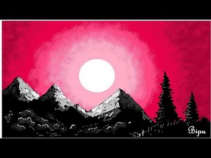 How to draw in computer | ms paint tutorial| Microsoft paint | scenery drawing | digital drawing