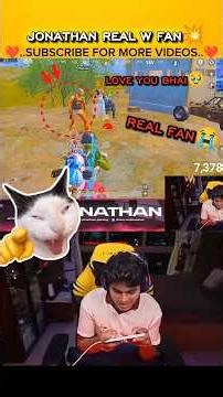 EMOTIONAL REAL FAN!!!@JONATHANGAMINGYT #bgmi #jonathangaming #viral #shorts