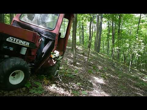 Steiner 420 Slope Test 20 to 30 degrees single tire with Slip Scoop