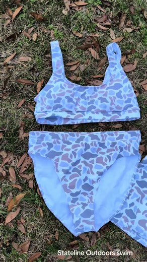 Matching Camo Swimwear for Outdoor Enthusiasts