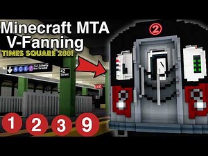 Minecraft MTA Times Square 42 Street 1/2/3/9 Subway Action 2001