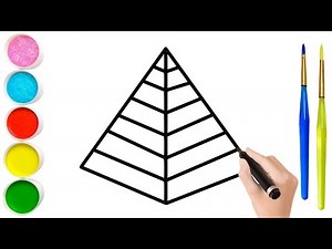 How to Draw a Pyramid for Beginners, Drawing Geometrical Shapes for Beginners, Drawing Drawing