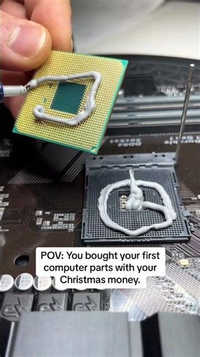 POV: You bought computer parts #pcbuild #pcbuilds #pcbuilding #fail #viral #pc #cpu #thermalpaste
