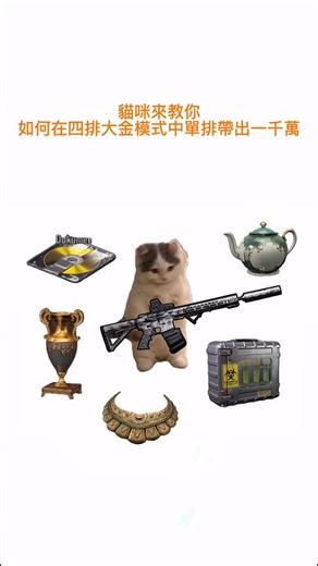 1K views · 32 reactions | 【暗區小劇場】貓咪來教你如何在四排大金模式中單排帶出一千萬！ #ArenaBreakoutS10 #S10LootBoost | Arena Breakout | Facebook