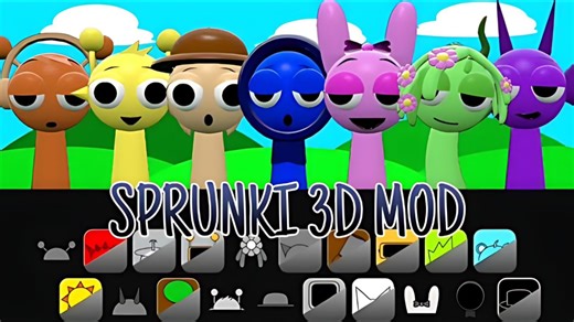 SPRUNKI 3D版模组全角色演示