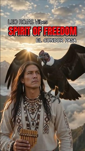 Spirit of Freedom 🦅 Epic Native American Flute | Leo Rojas • El Condor Pasa #shorts