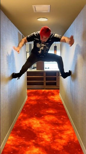 When the floor is ACTUALLY lava 🔥🤯