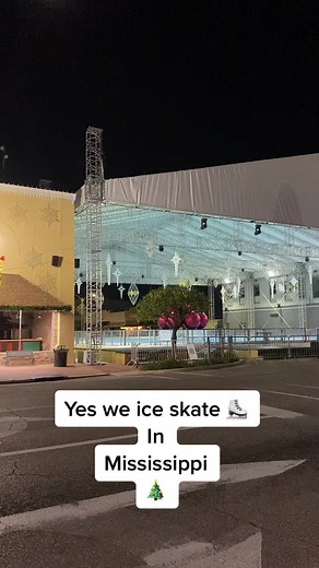 Christmas in Mississippi - Ice Skating in Columbia