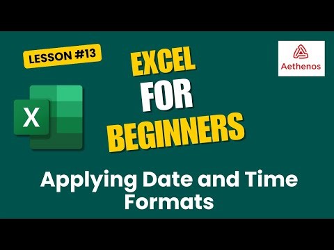 Applying Date and Time Formats