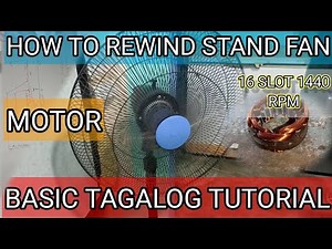 HOW TO REWIND STAND FAN MOTOR (75MMX16MM)#tablefanmotor#wallfanrewind