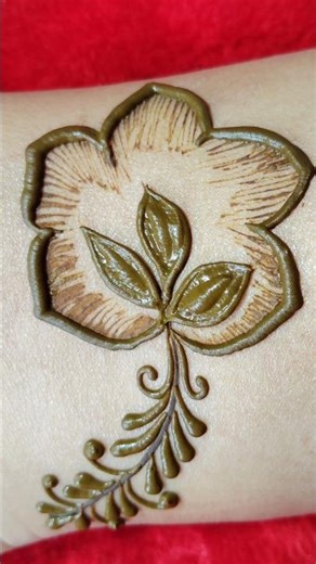 easy flower mehndi design #henna #mehndi #mehndidesign #latestmehndidesign