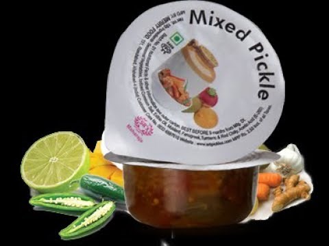 आचार-चटनी-सॉस कप की ऑटोमैटिक पैकिंग मशीन | Pickle Cup Form-Filling-Sealing Blister Packing Machine