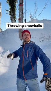 Throwing snowballs 😂 #helgianderlend | Helgi & Erlend