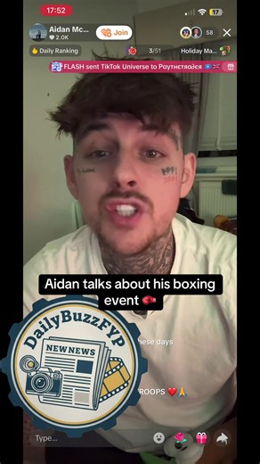Upcoming Boxing Event Announcement with Aiden McCarthy