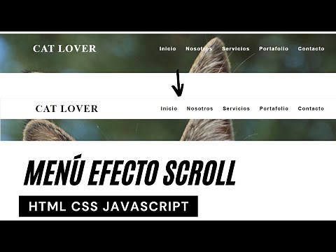 Menú fijo con efecto Scroll - HTML CSS y Javascript Puro