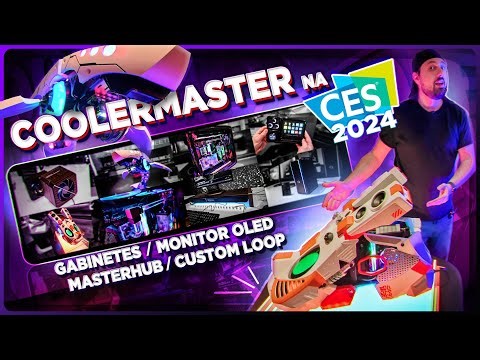 Cooler Master na CES: Gabinetes, Custom Loop, Monitor OLED, MasterHub e mais!
