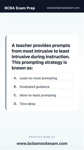 BCBA Mock Question in 60 Seconds