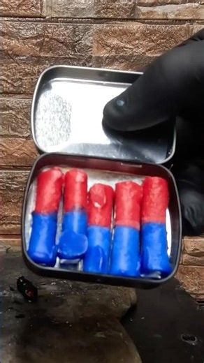 Fire Plug Dual‑Core Cotton Roll 🔥🟥🟦 Survival Hack