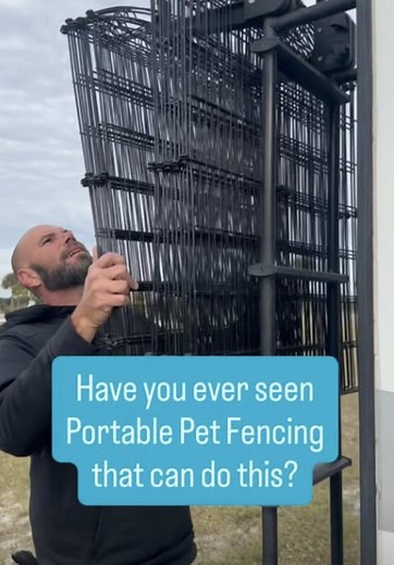 Innovative Lightweight Portable Pet Fencing for RV Life