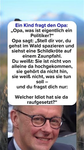 Opa erklärt Politik in 10 Sekunden 😆