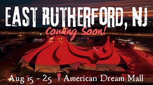 East Rutherford, NJ 🚨 at American Dream Mall from August 15th – 25th. 🔥 Are you ready for the New Paranormal Cirque 3‼️ 📍 JOIN US for a UNFORGETTABLE LIVE PERFORMANCE with a HORROR TWIST! Get your tickets NOW https://red.cirqueitalia.com/events/1150_Paranormal-Cirque-III-East-Rutherford-NJ?cid=FBEVENT Save $5 per ticket! USE PROMO CODE: FACE50FF *𝙒𝘼𝙍𝙉𝙄𝙉𝙂 - 𝙎𝙩𝙧𝙤𝙗𝙚 𝙡𝙞𝙜𝙝𝙩𝙨 𝙪𝙨𝙚𝙙 𝙞𝙣 𝙩𝙝𝙚 𝙥𝙚𝙧𝙛𝙤𝙧𝙢𝙖𝙣𝙘𝙚 * When: August 15th – 25th, 2024 Where: 1 American Dream Wy, 