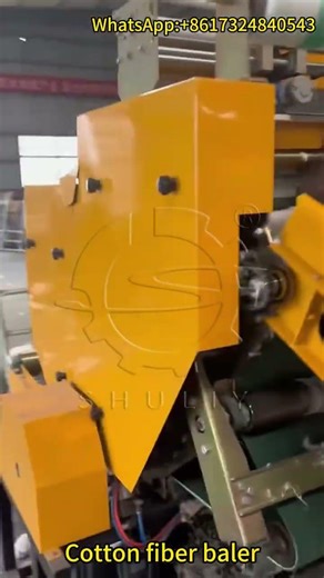 Cotton Fiber Baler | Hydraulic Cotton Compressing & Baling Machine | Demo