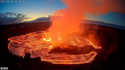 Kilauea, one of the world's most active volcanoes, begins erupting after 3-month pause