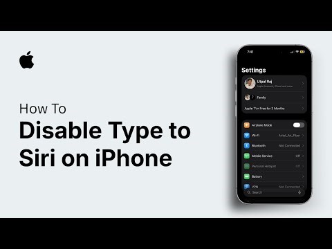 How to disable type to Siri on iPhone